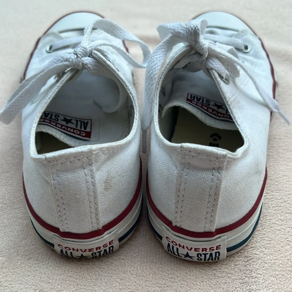 Converse All Star white size 3 Youth sneakers